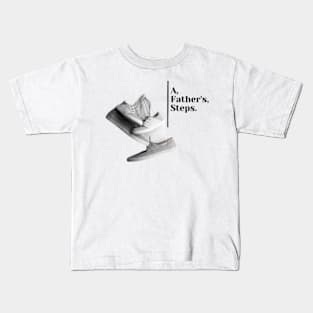 A fathers footsteps son good father Kids T-Shirt